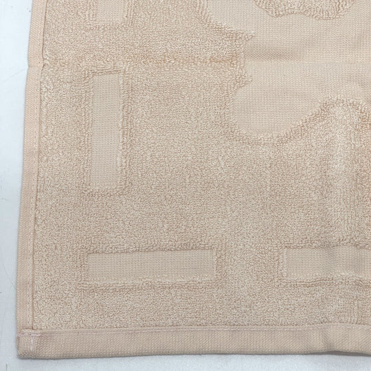 HERMES towel cotton beige Horse logo Women Used Authentic