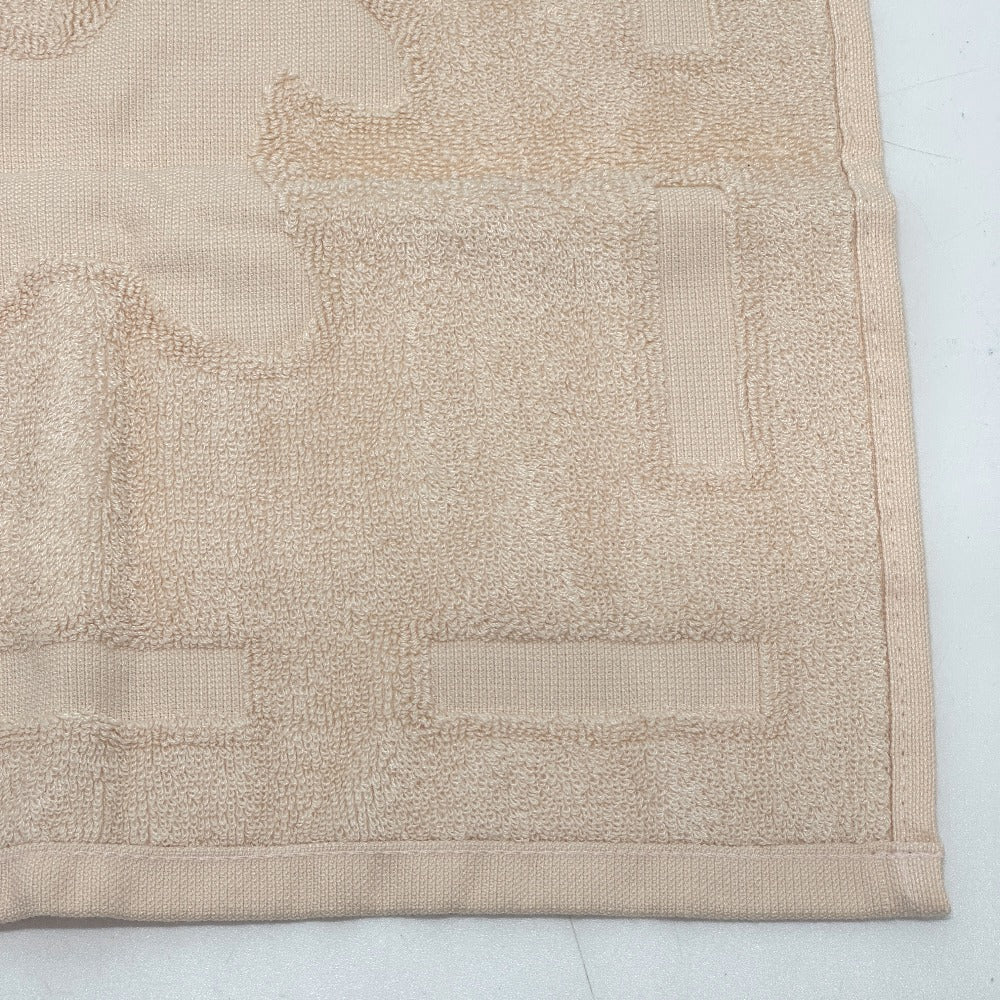 HERMES towel cotton beige Horse logo Women Used Authentic