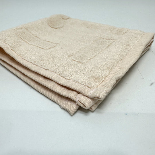 HERMES towel cotton beige Horse logo Women Used Authentic