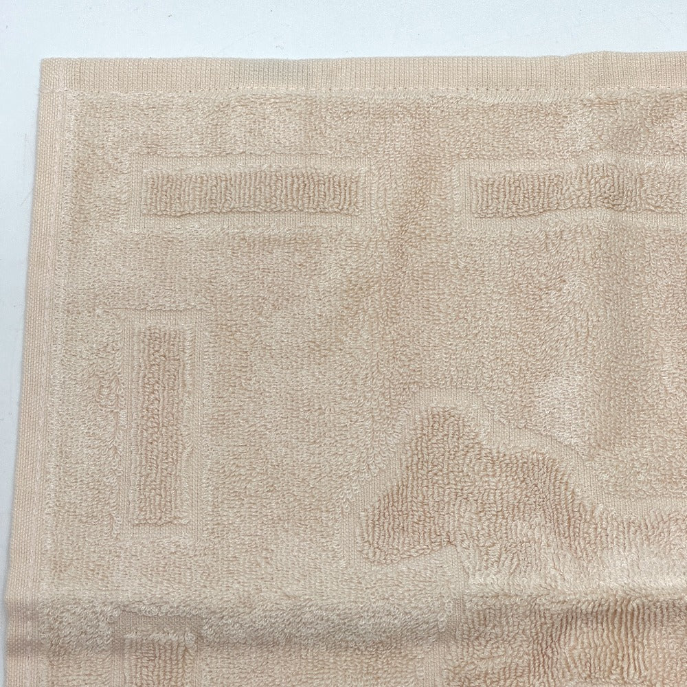 HERMES towel cotton beige Horse logo Women Used Authentic