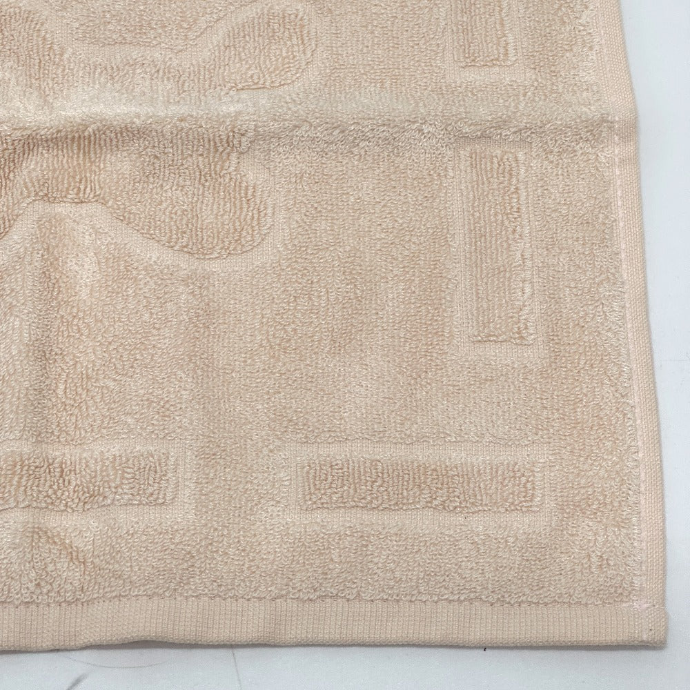 HERMES towel cotton beige Horse logo Women Used Authentic