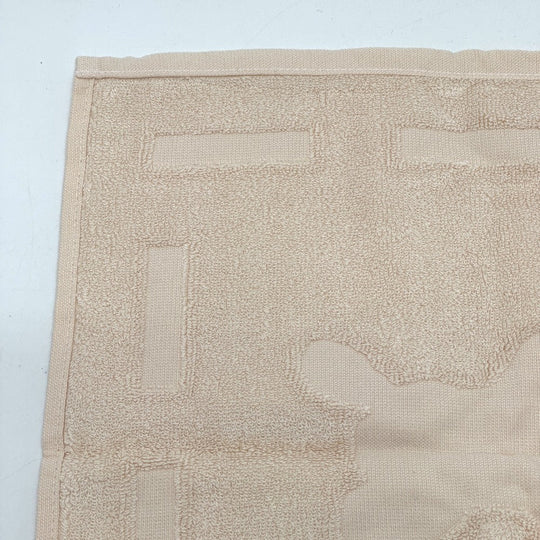 HERMES towel cotton beige Horse logo Women Used Authentic