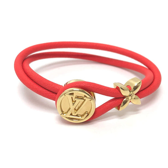 LOUIS VUITTON bracelet M6678E leather Orange LV Bracelet Keep a Secret