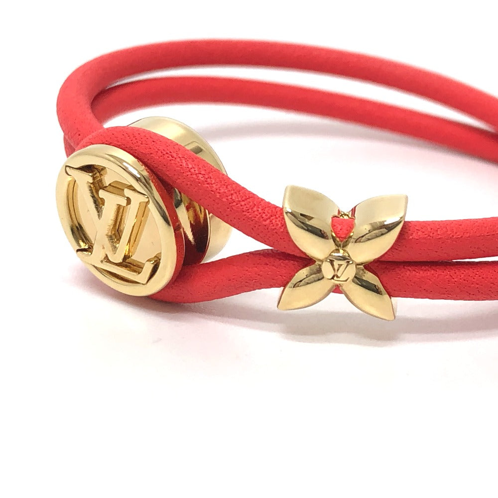 LOUIS VUITTON bracelet M6678E leather Orange LV Bracelet Keep a Secret