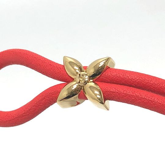 LOUIS VUITTON bracelet M6678E leather Orange LV Bracelet Keep a Secret