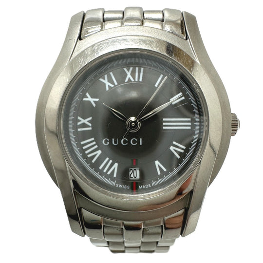 GUCCI Watches Quartz 5500L Stainless Steel Silver G class gray dial Women Used Authentic