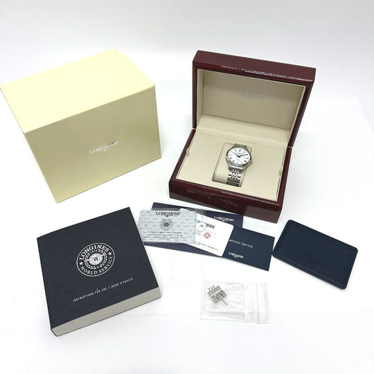 LONGINES Watches Mechanical Automatic L2.820.4.11.6 Stainless Steel Silver watch record chronometer white dial