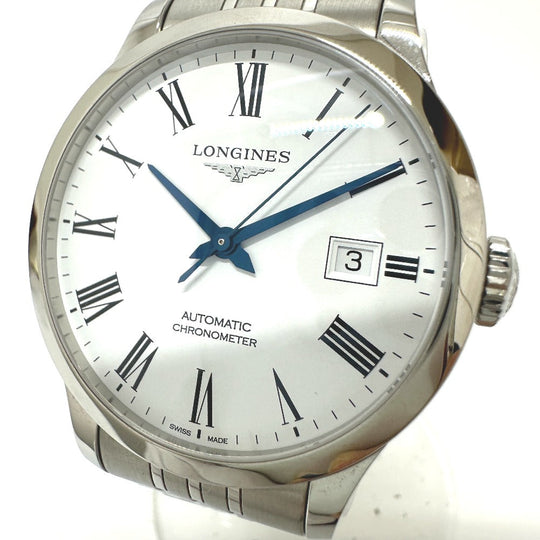 LONGINES Watches Mechanical Automatic L2.820.4.11.6 Stainless Steel Silver watch record chronometer white dial
