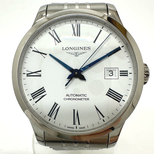 LONGINES Watches Mechanical Automatic L2.820.4.11.6 Stainless Steel Silver watch record chronometer white dial