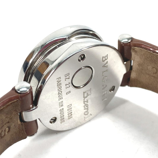 BVLGARI Watches Quartz BZ22S Stainless Steel , Patent Leather pink watch B-zero1 B-zero one pink dial