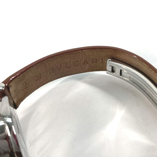 BVLGARI Watches Quartz BZ22S Stainless Steel , Patent Leather pink watch B-zero1 B-zero one pink dial