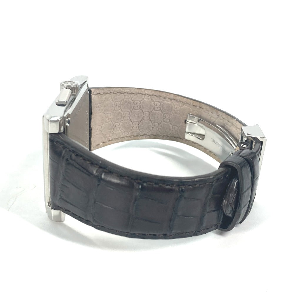 GUCCI Watches Quartz YA138407 Stainless Steel Silver Rectangle Silver dial mens Used Authentic