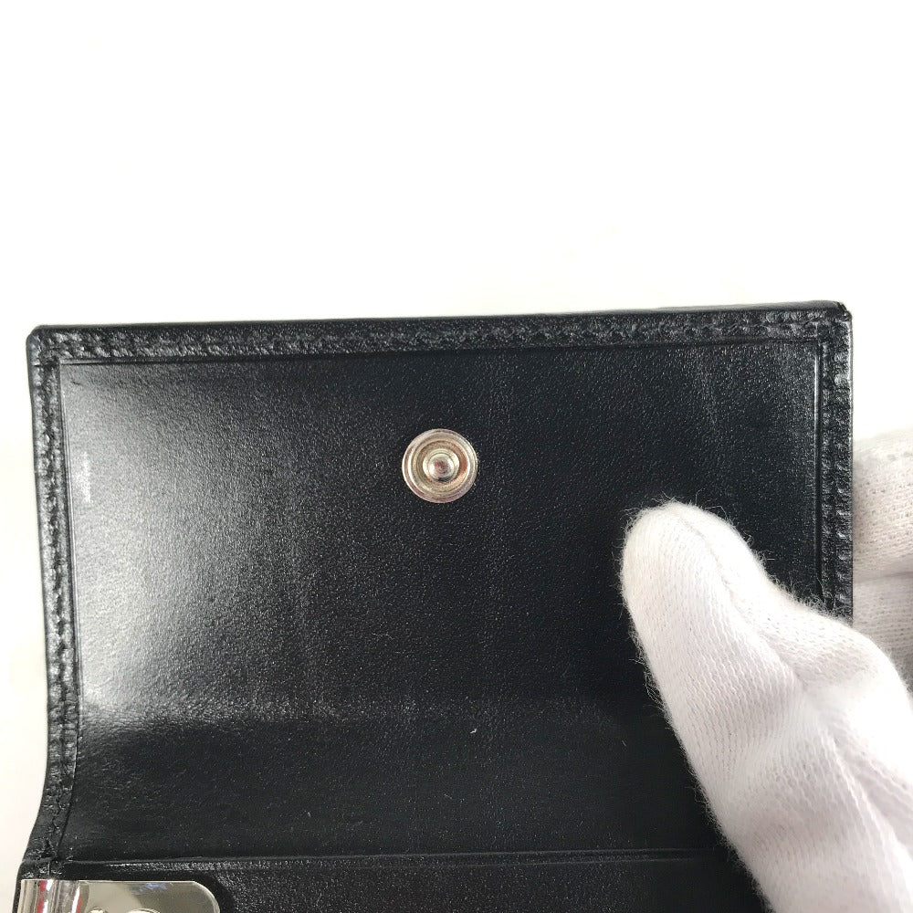 GUCCI Key case Key holder  033�E2149 leather black GG logo mens(Unisex) Used Authentic