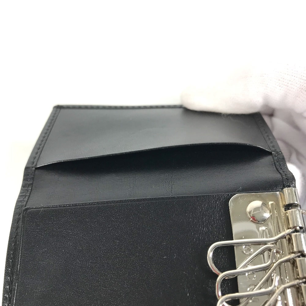 GUCCI Key case Key holder  033�E2149 leather black GG logo mens(Unisex) Used Authentic