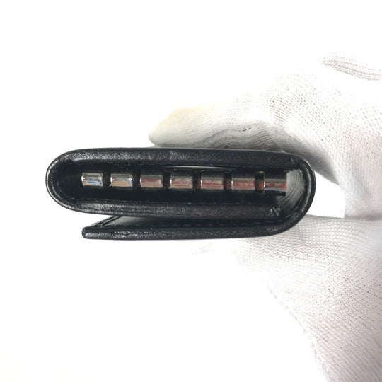 GUCCI Key case Key holder  033�E2149 leather black GG logo mens(Unisex) Used Authentic
