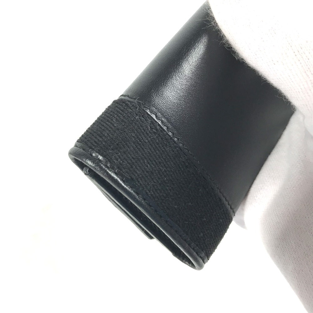 GUCCI Key case Key holder  033�E2149 leather black GG logo mens(Unisex) Used Authentic