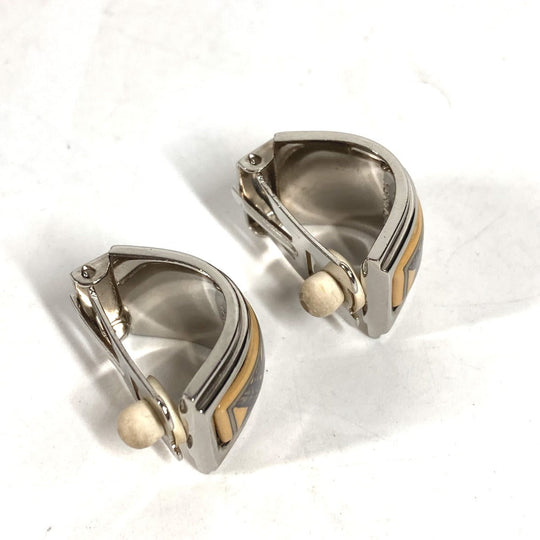 HERMES Earring metal Silver Emile Women Used Authentic