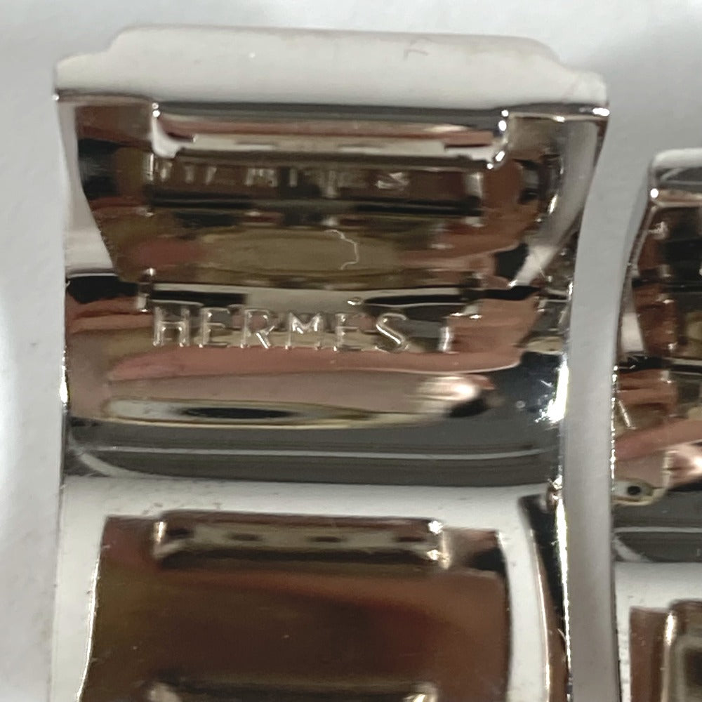 HERMES Earring metal Silver Emile Women Used Authentic