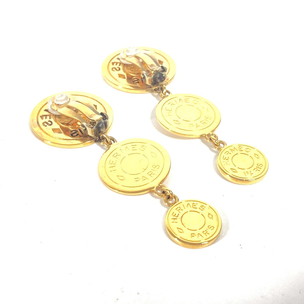 HERMES Earring metal gold 3 Series Women Used Authentic