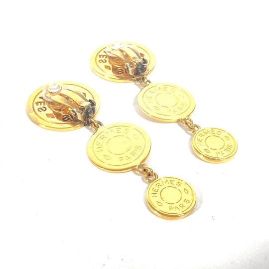 HERMES Earring metal gold 3 Series Women Used Authentic