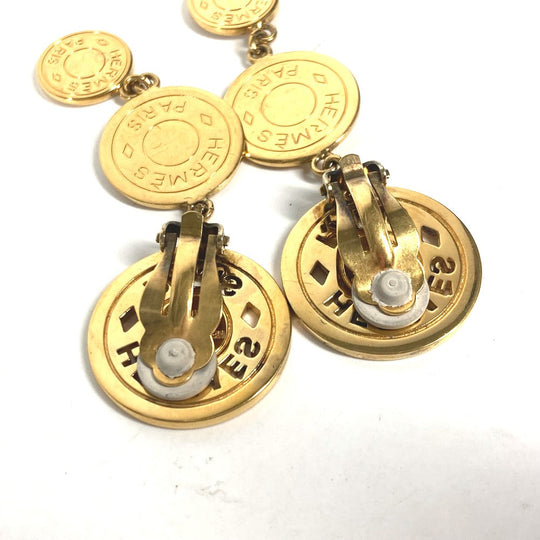 HERMES Earring metal gold 3 Series Women Used Authentic