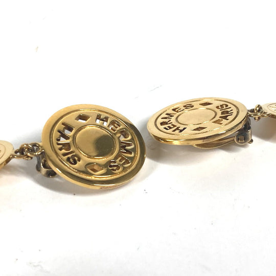 HERMES Earring metal gold 3 Series Women Used Authentic
