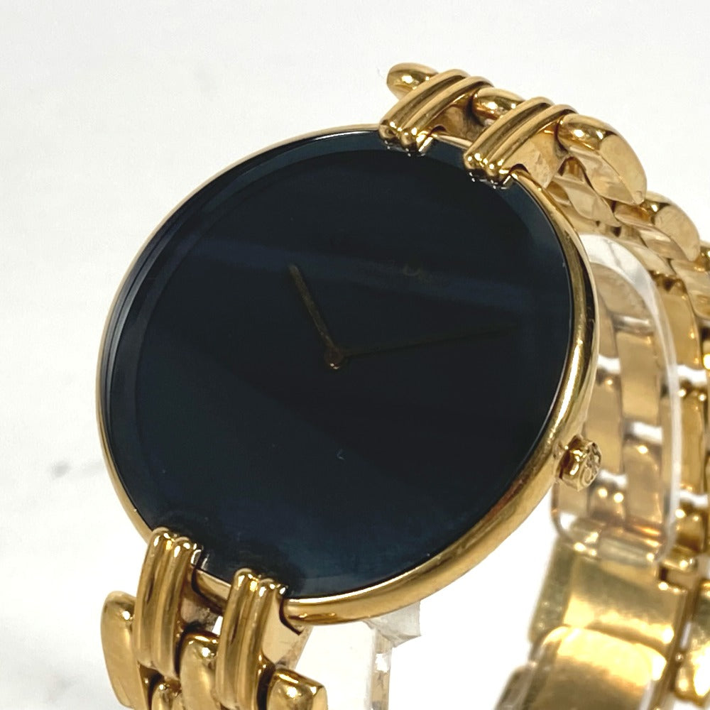 Dior Watches Quartz 47 154-3 Plating, Stainless Steel gold Bagira black dial mens Used Authentic