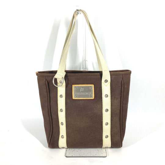 LOUIS VUITTON Shoulder Bag M80663 canvas Brown Antigua Hippo MM Women Used Authentic