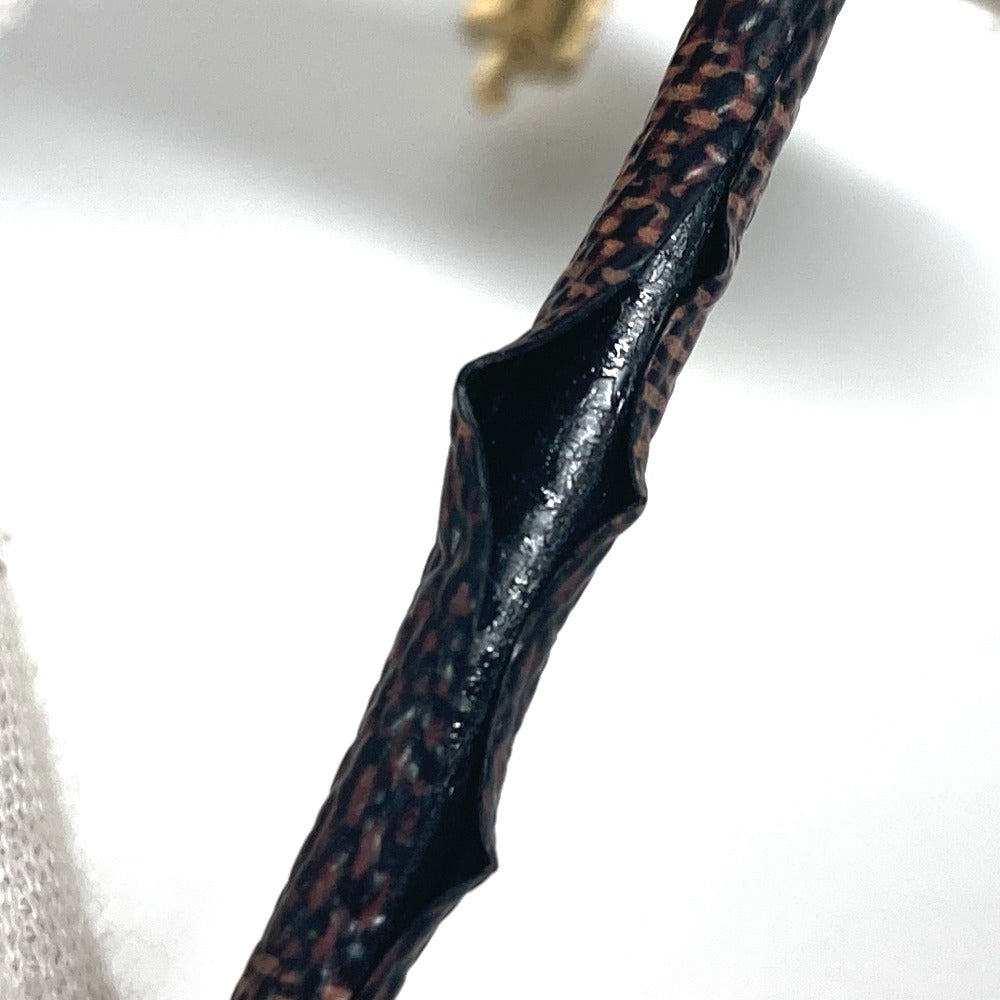 LOUIS VUITTON bracelet M6139F Damier canvas Brown Damier Brasserie Keep It Women Used Authentic