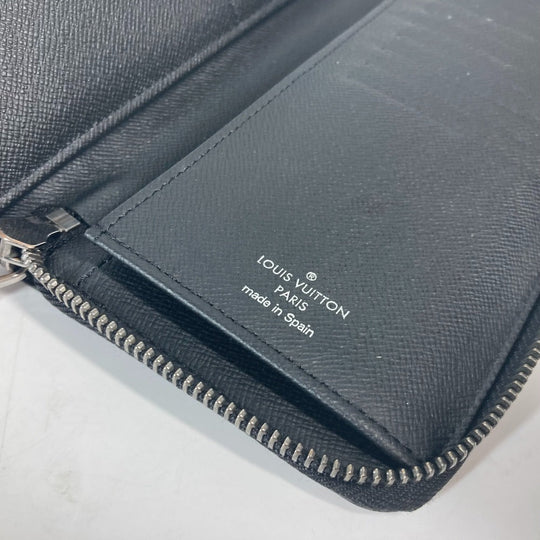 LOUIS VUITTON Long Wallet Purse M62295 Monogram Eclipse Canvas black Monogram Eclipse Zippy wallet  Vertical mens Used Authentic