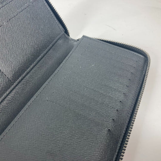 LOUIS VUITTON Long Wallet Purse M62295 Monogram Eclipse Canvas black Monogram Eclipse Zippy wallet  Vertical mens Used Authentic