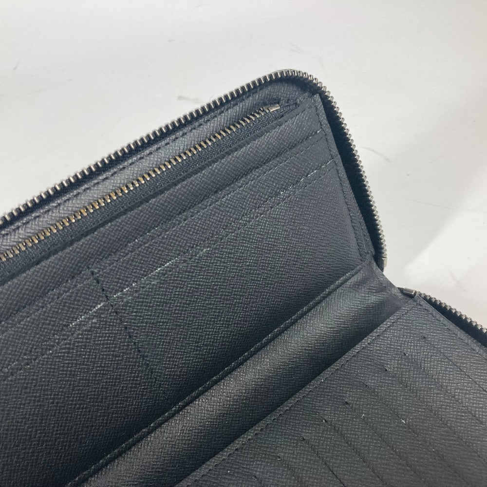 LOUIS VUITTON Long Wallet Purse M62295 Monogram Eclipse Canvas black Monogram Eclipse Zippy wallet  Vertical mens Used Authentic