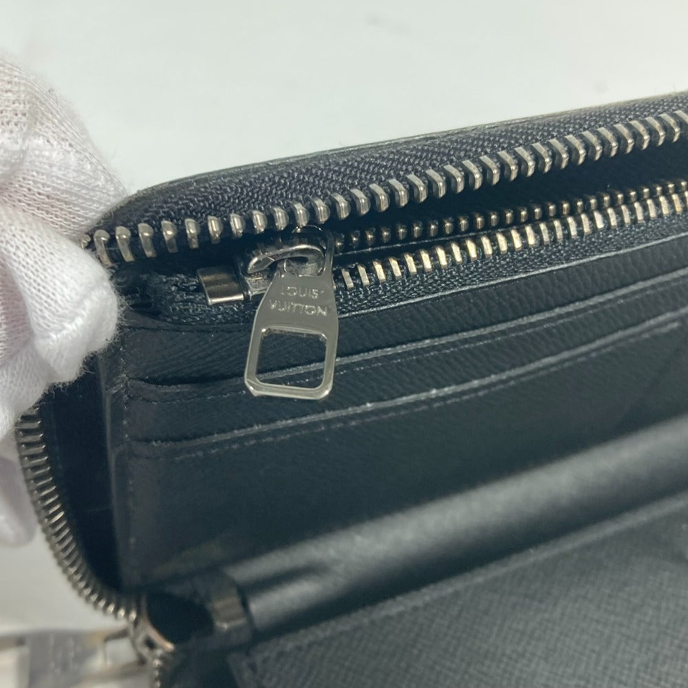 LOUIS VUITTON Long Wallet Purse M62295 Monogram Eclipse Canvas black Monogram Eclipse Zippy wallet  Vertical mens Used Authentic