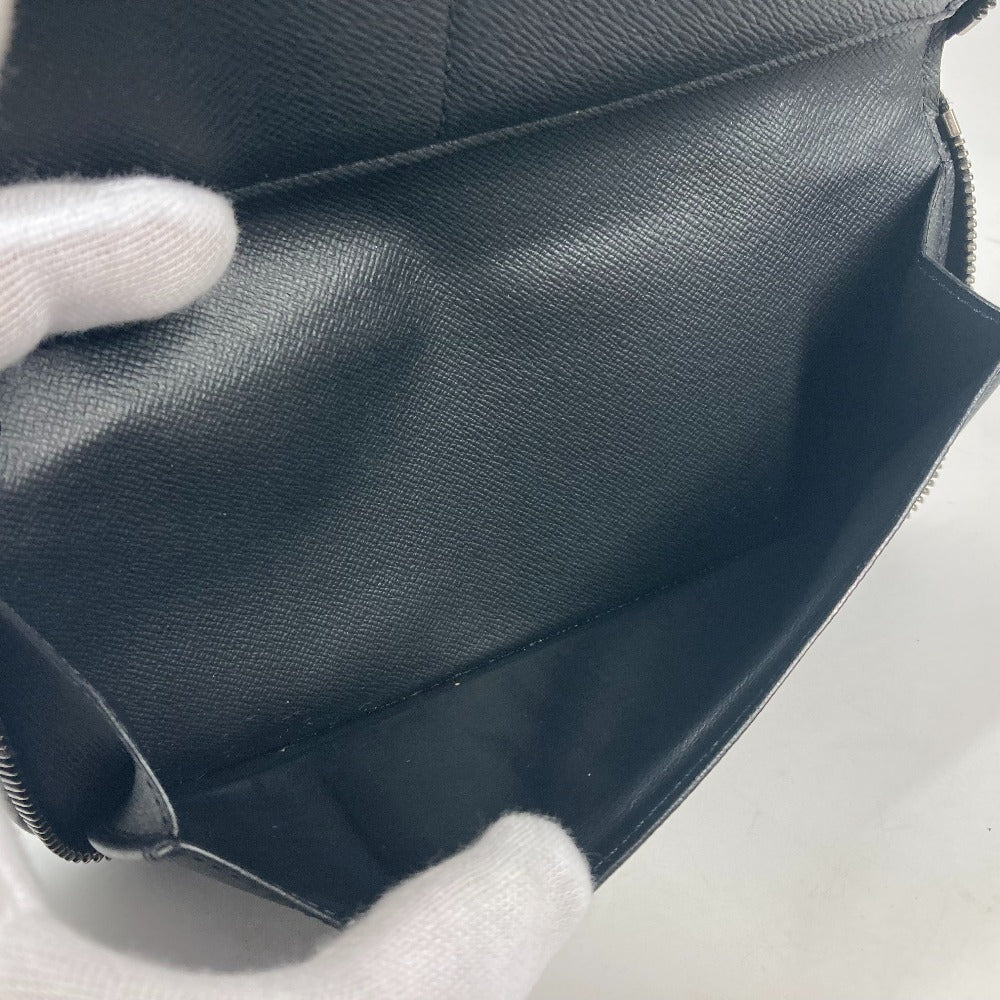 LOUIS VUITTON Long Wallet Purse M62295 Monogram Eclipse Canvas black Monogram Eclipse Zippy wallet  Vertical mens Used Authentic