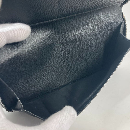 LOUIS VUITTON Long Wallet Purse M62295 Monogram Eclipse Canvas black Monogram Eclipse Zippy wallet  Vertical mens Used Authentic