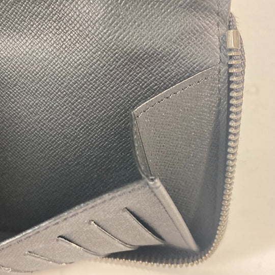 LOUIS VUITTON Long Wallet Purse M62295 Monogram Eclipse Canvas black Monogram Eclipse Zippy wallet  Vertical mens Used Authentic