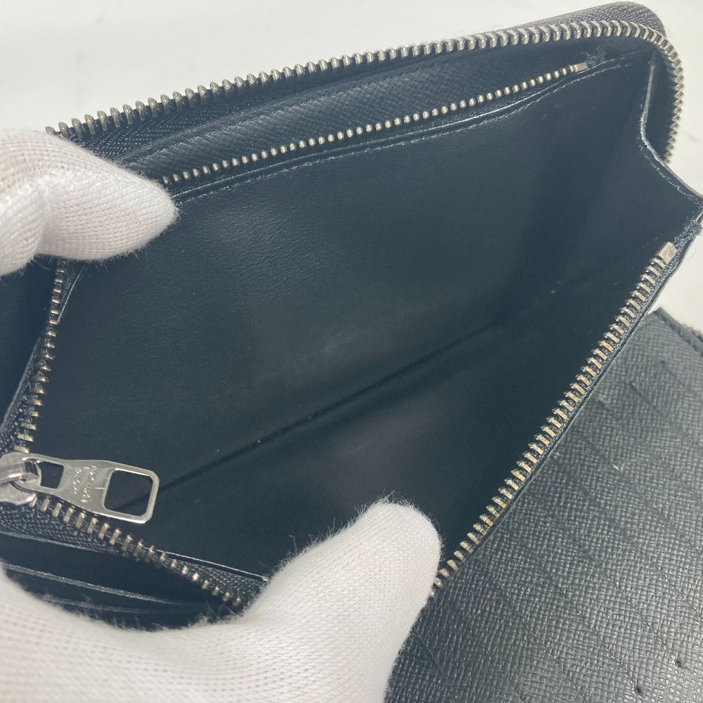 LOUIS VUITTON Long Wallet Purse M62295 Monogram Eclipse Canvas black Monogram Eclipse Zippy wallet  Vertical mens Used Authentic