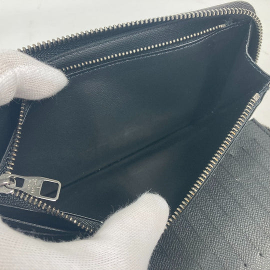 LOUIS VUITTON Long Wallet Purse M62295 Monogram Eclipse Canvas black Monogram Eclipse Zippy wallet  Vertical mens Used Authentic