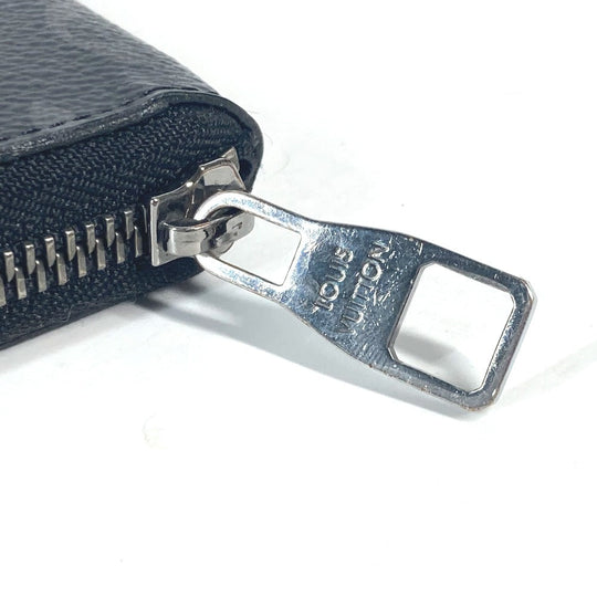 LOUIS VUITTON Long Wallet Purse M62295 Monogram Eclipse Canvas black Monogram Eclipse Zippy wallet  Vertical mens Used Authentic
