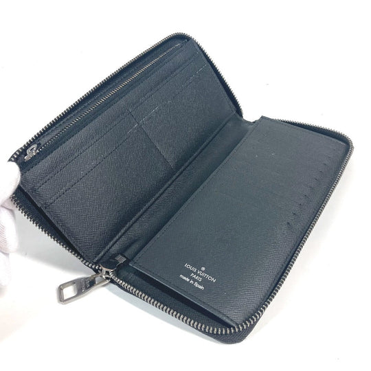 LOUIS VUITTON Long Wallet Purse M62295 Monogram Eclipse Canvas black Monogram Eclipse Zippy wallet  Vertical mens Used Authentic
