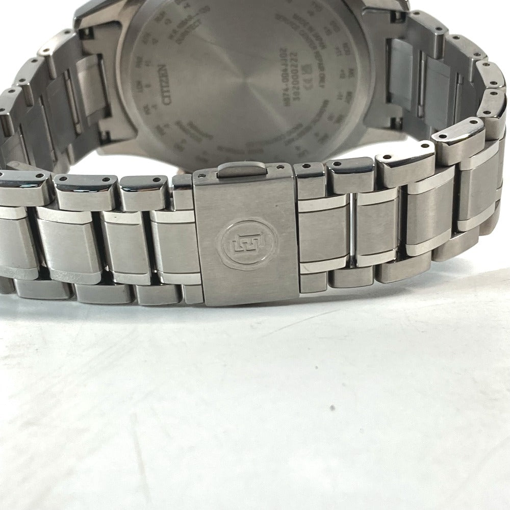 CITIZEN Watches Eco Drive radio clock BY1026-65L(H874-004JJ02) , Super Titanium blue YOZORA COLLECTION Radio-controlled clock 30th anniversary limited edition 2nd edition Tsukigasa Exceed EXCEED blue dial mens Used Authentic