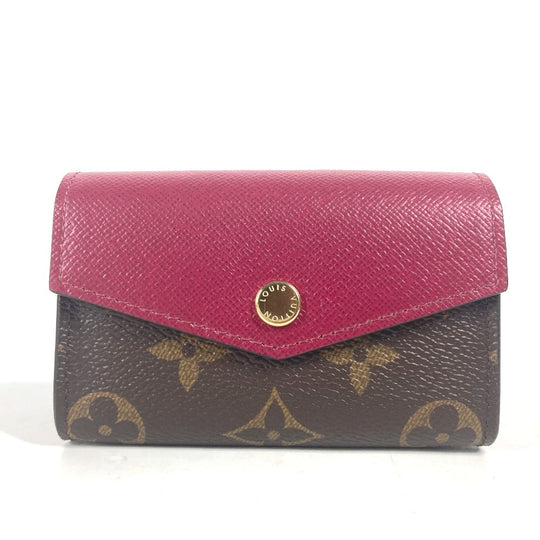 LOUIS VUITTON Card Case M61273 Monogram canvas Red Monogram Multicult Sarah Women Used Authentic