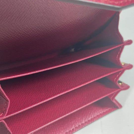 LOUIS VUITTON Card Case M61273 Monogram canvas Red Monogram Multicult Sarah Women Used Authentic