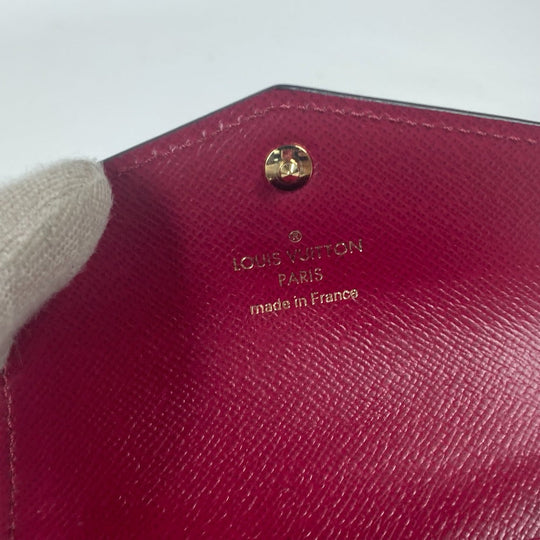 LOUIS VUITTON Card Case M61273 Monogram canvas Red Monogram Multicult Sarah Women Used Authentic