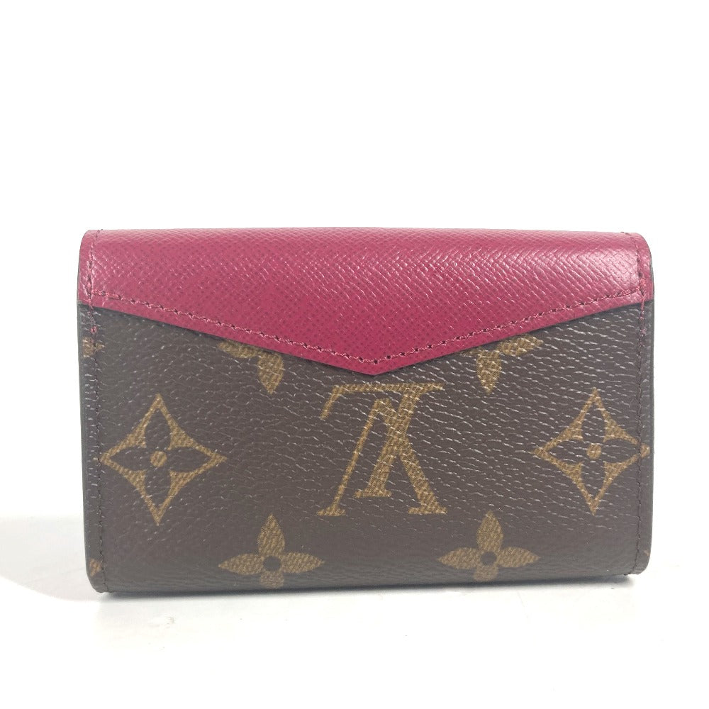 LOUIS VUITTON Card Case M61273 Monogram canvas Red Monogram Multicult Sarah Women Used Authentic
