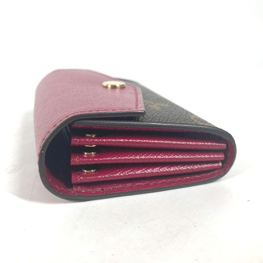 LOUIS VUITTON Card Case M61273 Monogram canvas Red Monogram Multicult Sarah Women Used Authentic