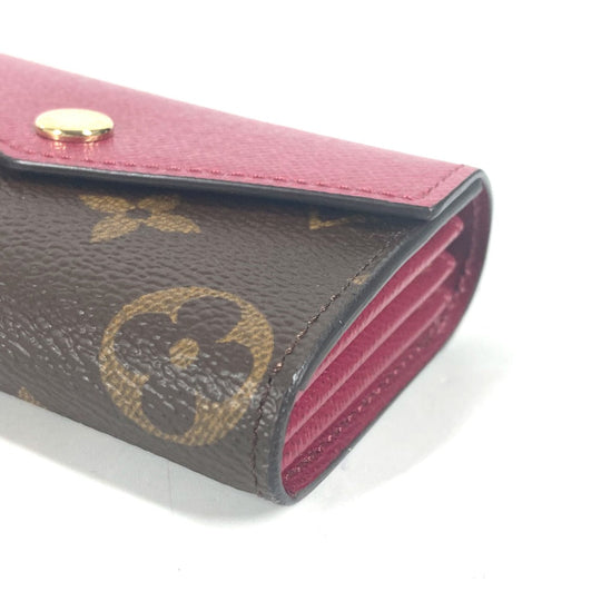 LOUIS VUITTON Card Case M61273 Monogram canvas Red Monogram Multicult Sarah Women Used Authentic