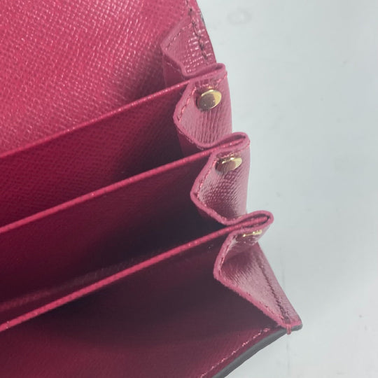LOUIS VUITTON Card Case M61273 Monogram canvas Red Monogram Multicult Sarah Women Used Authentic