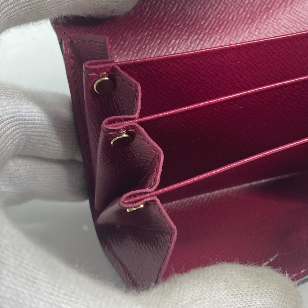 LOUIS VUITTON Card Case M61273 Monogram canvas Red Monogram Multicult Sarah Women Used Authentic