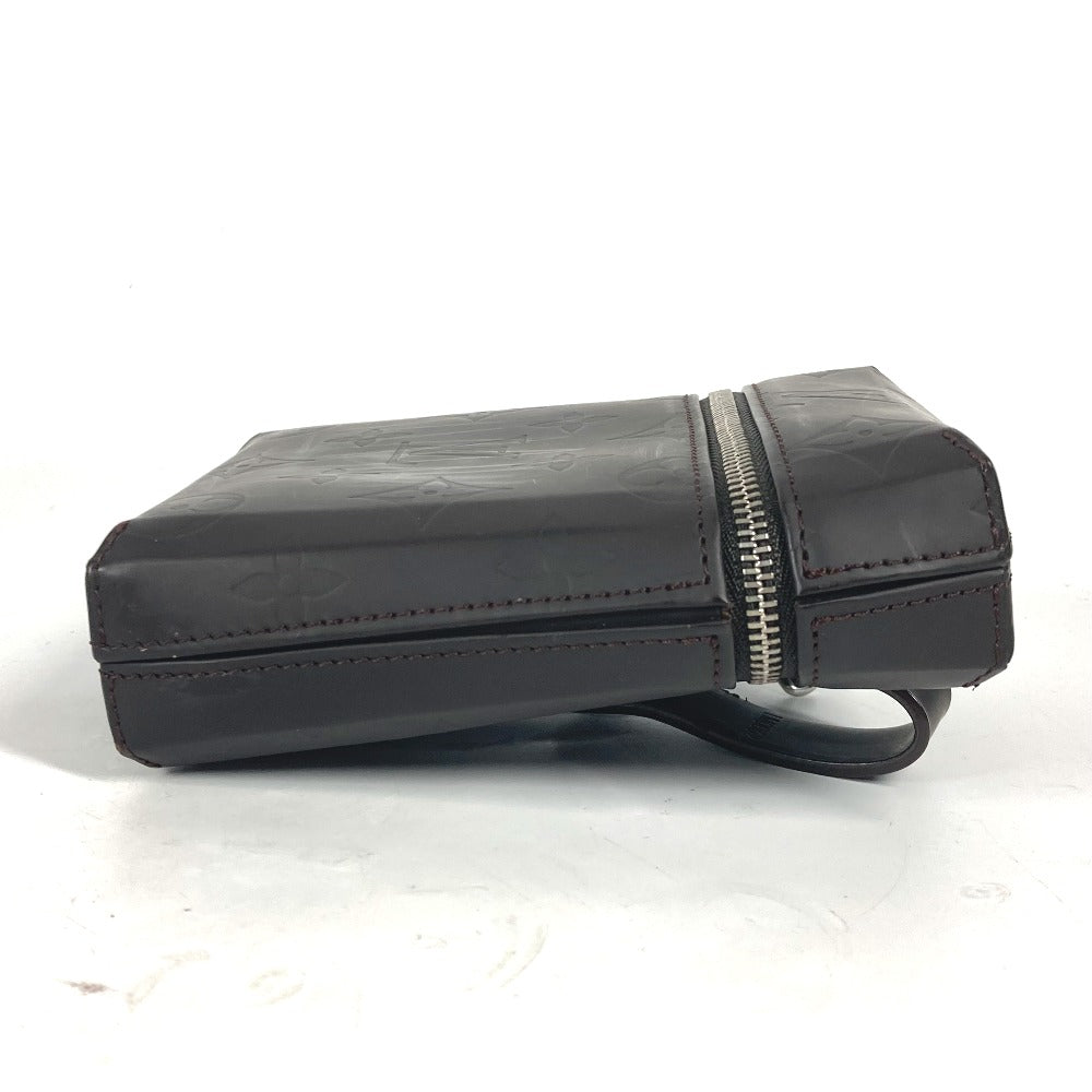 LOUIS VUITTON Pouch M46550 Monogram grass leather Brown Monogram Lace Ray mens Used Authentic